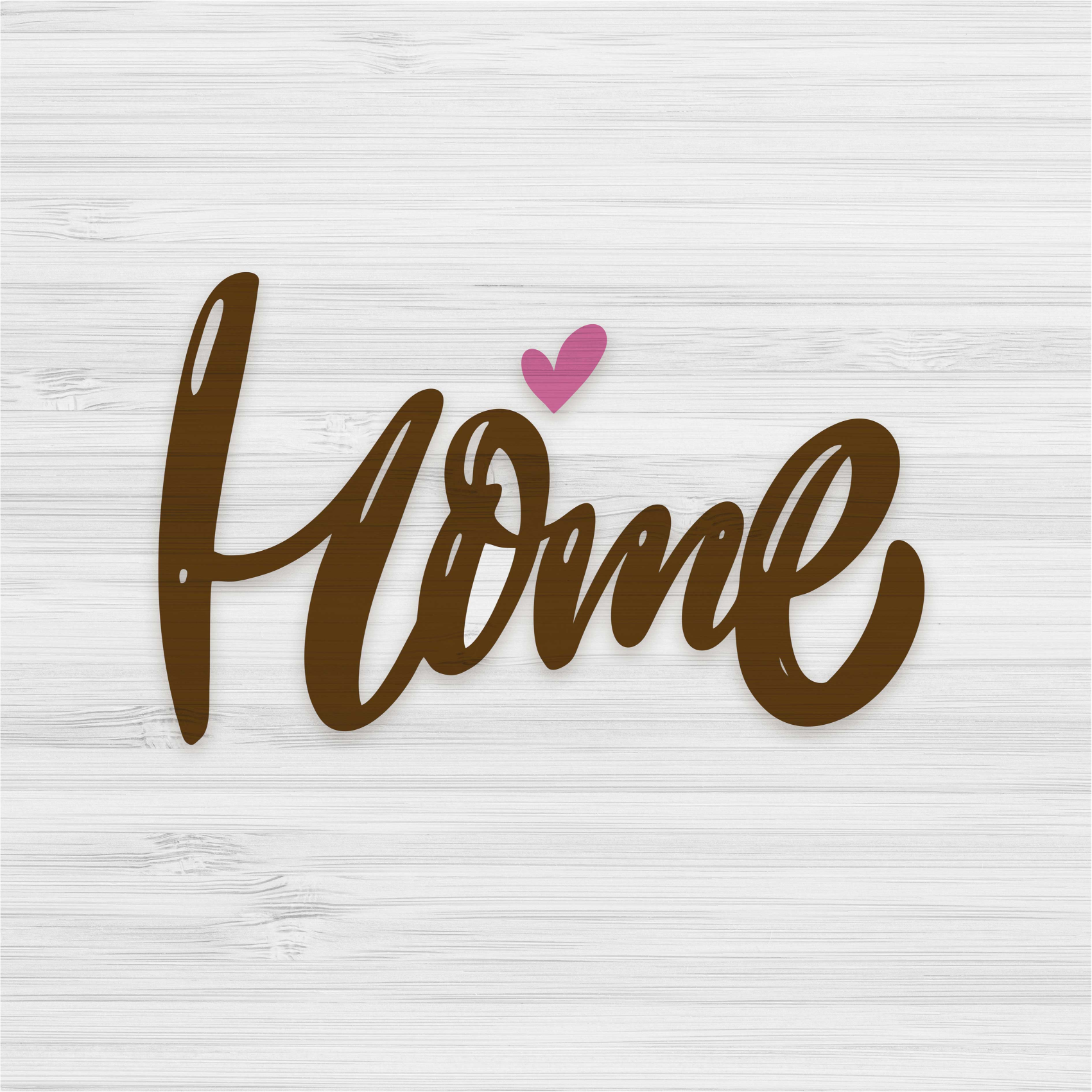 Vinyl teppich spruch vintage weißes zuhause auf holzplanke - TenStickers