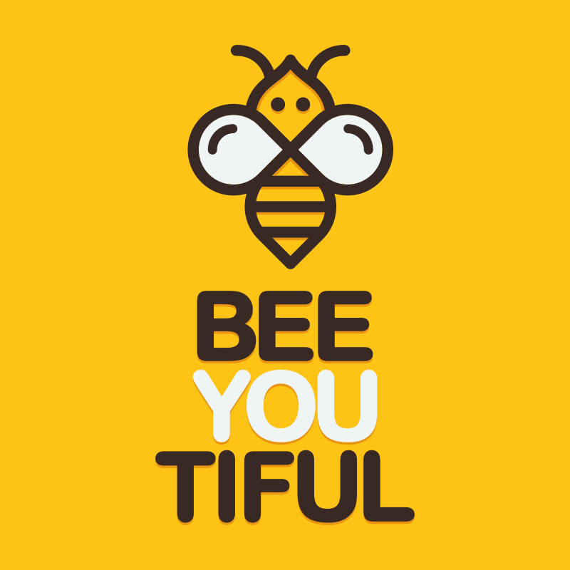 Vinyl teppich spruch du bist so bienen-wunderschön - TenStickers