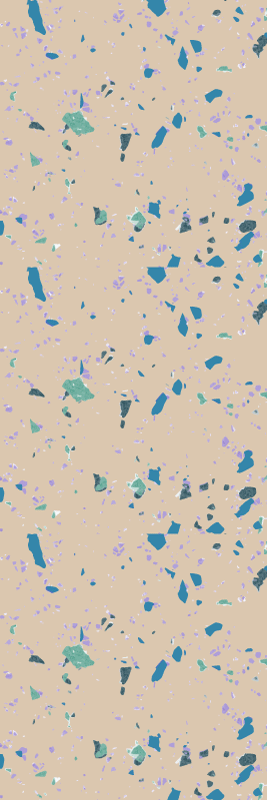 Vinyl teppich textur in buntem terrazzo stein - TenStickers