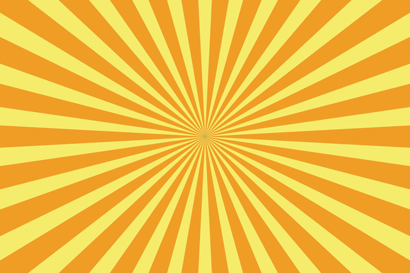 Vinyl teppich geometrisch abstrakter sonnenuntergang orange - TenStickers