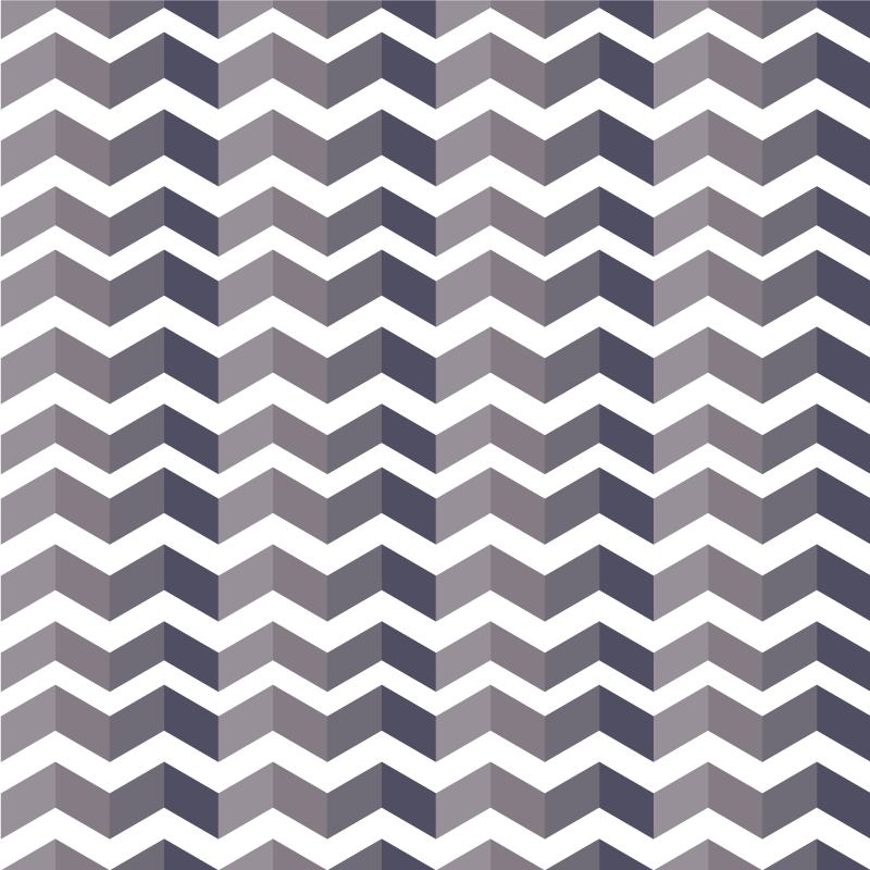 Vinyl teppich geometrisch schwarz-weiß zickzackmuster - TenStickers