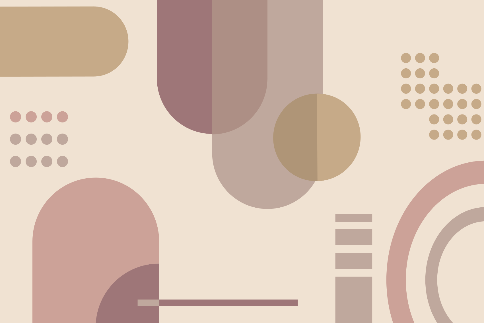 Vinyl teppich geometrisch grau und braun - TenStickers