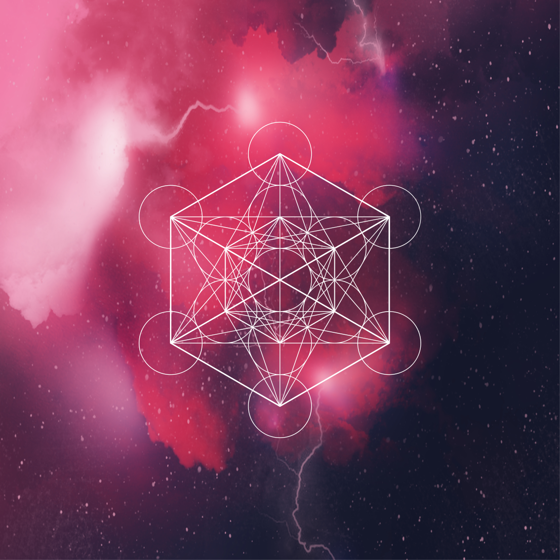 Vinyl teppich geometrisch symbol metatron - TenStickers