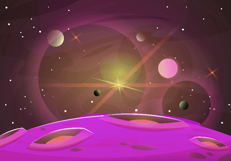 Vinyl teppich kinder mit futuristischen raumansichten - TenStickers