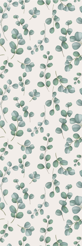 Vinyl teppich wohnzimmer aquarellblätter beige - TenStickers