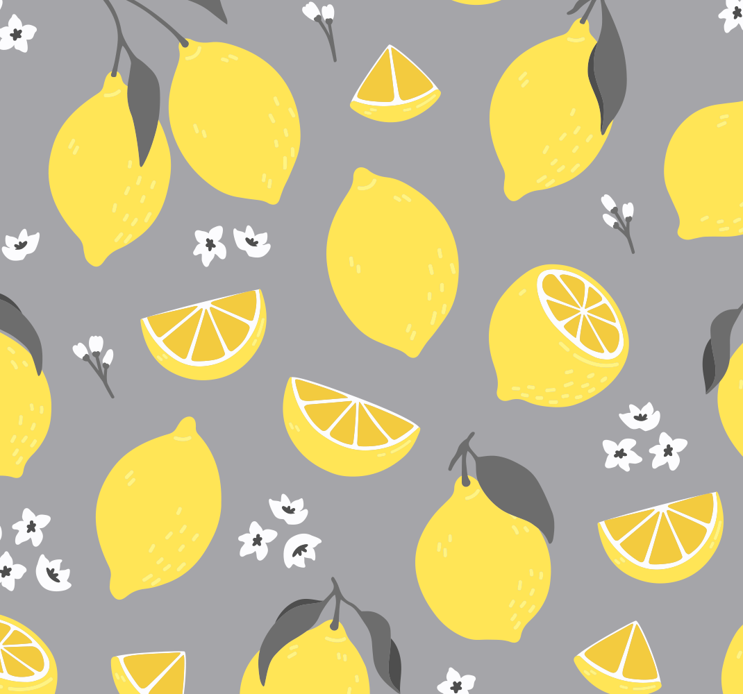 Vinyl teppich gelb tropical zitrone - TenStickers
