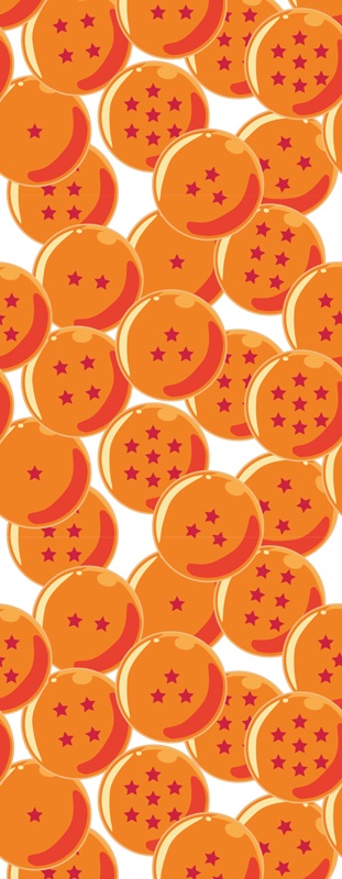 Vinyl teppich orange drachenbälle - TenStickers