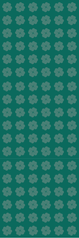 Vinyl teppich grün mit muster für den st. patrickstag - TenStickers