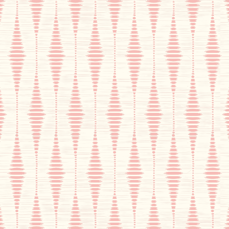 Vinyl teppich terrasse in pastellrosa rabaul ikat - TenStickers