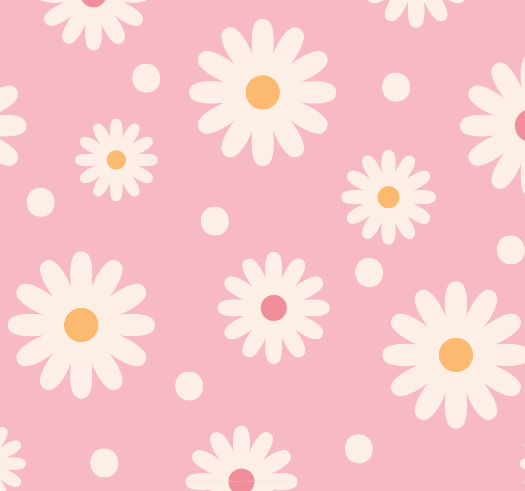 Vinyl teppich terrasse mit vintage blumenmuster rosa - TenStickers