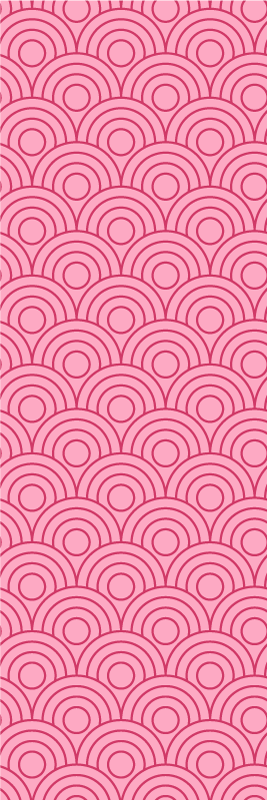 Vinyl teppich rosa in dunkler und heller pinkform - TenStickers