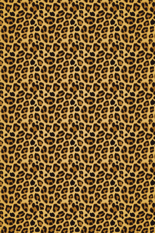 Vinylteppich Animal Print akzentbereich mit leopardenmuster - TenStickers