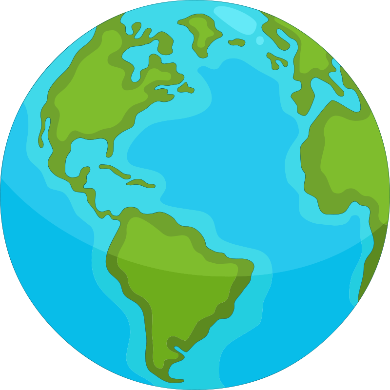 Vinyl Teppich Weltkarte pädagogische weltkarte - TenStickers