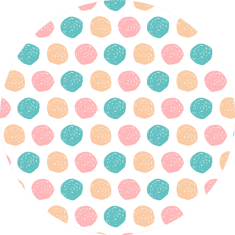 Minimalistische vinyl teppich tupfen - TenStickers