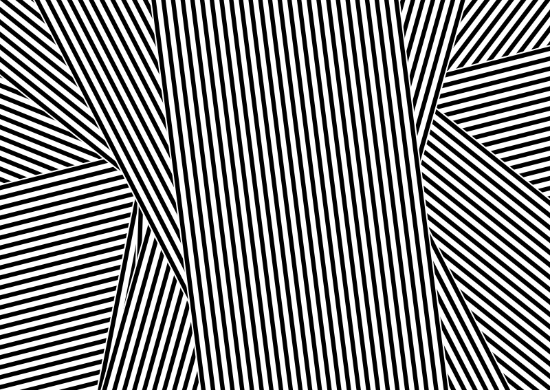 Vinyl Teppich gestreift monochromes streifenmuster - TenStickers