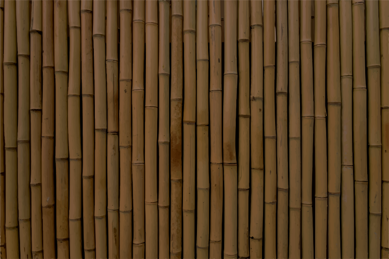 Moderner Vinylteppich aus dunklem Bambusimitat - TenStickers