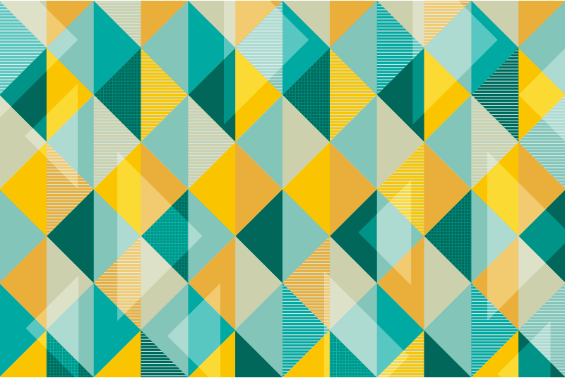 Vinyl Teppich geometrisch geometrisches dreieck-array - TenStickers