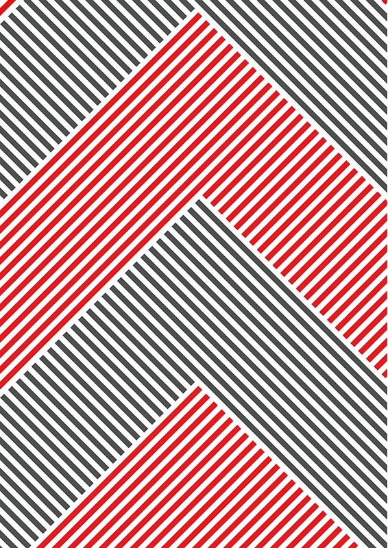 Vinyl Teppich gestreift chevron-streifenmuster - TenStickers