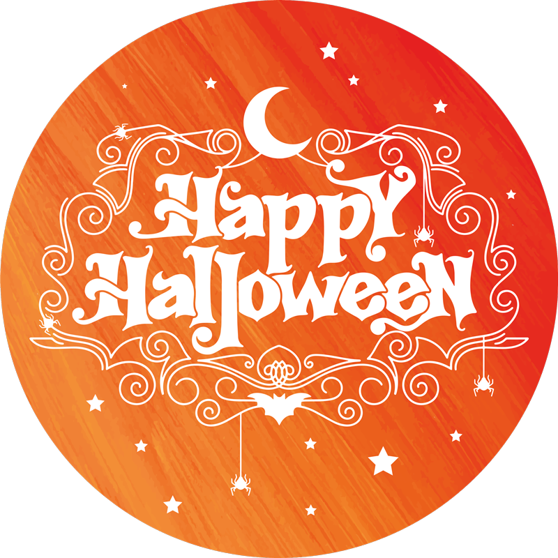 Vinyl Teppich Halloween halloween fest rundschreiben - TenStickers