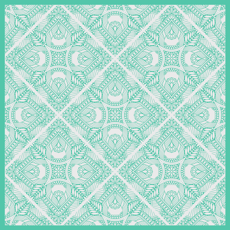 Vinyl teppich geometrisch mit geometrischem muster - TenStickers