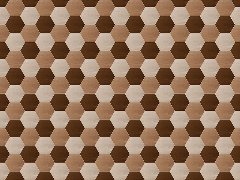 Vinyl Teppich Fliesenoptik wabenmuster - TenStickers