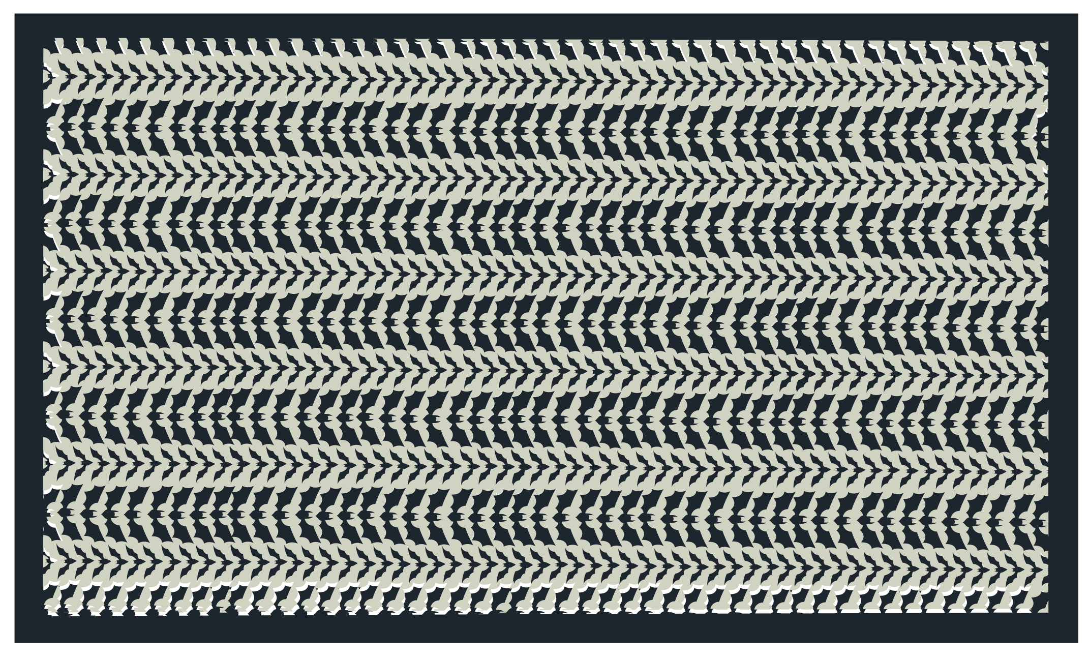 Vinyl Teppich gestreift chevron-komplexität - TenStickers