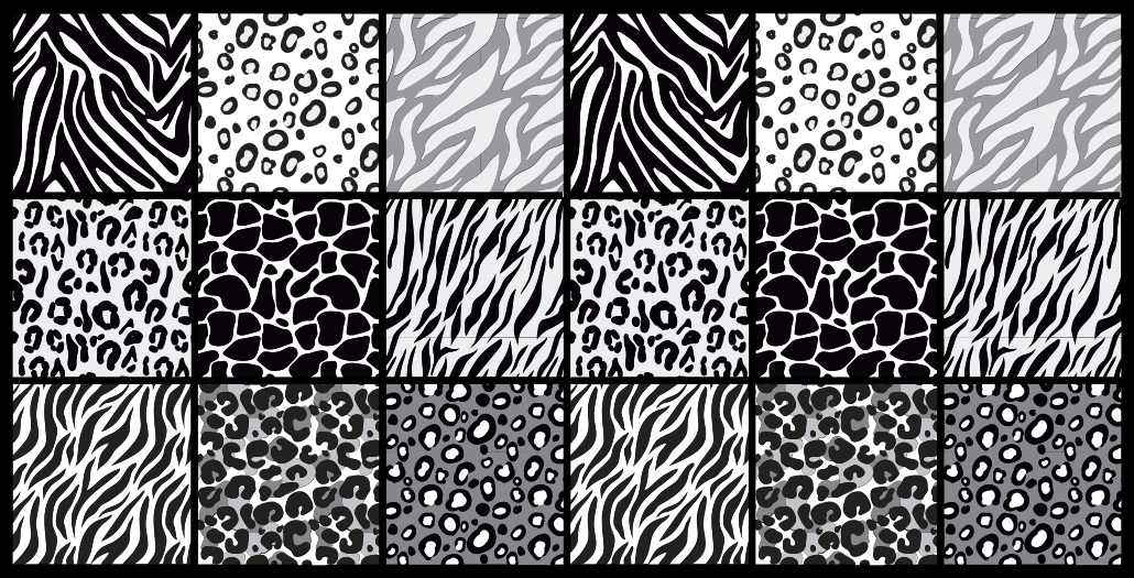 Vinylteppich Animal Print Verschiedene tierdrucke - TenStickers