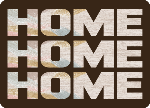 Vinyl Teppich Spruch willkommen zu hause eingang - TenStickers