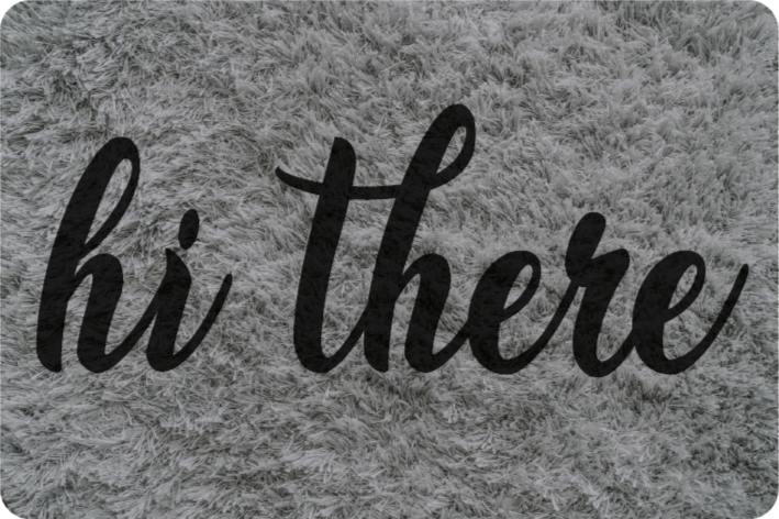 Vinyl Teppich Spruch hallo dekor - TenStickers