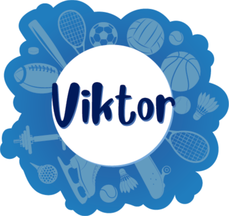 Vinyl Teppich mit Namen personalisiertes sportemblem - TenStickers