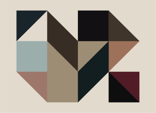 Vinylteppich geometrisch Vinyl teppich geometrische formen Farben - TenStickers