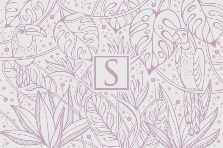 Vinyl Teppich mit Namen individuelles dschungelmotiv - TenStickers