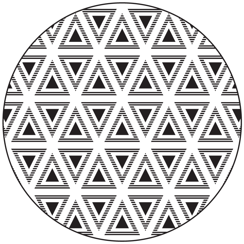 Vinyl teppich geometrisch dreiecks-komposition - TenStickers