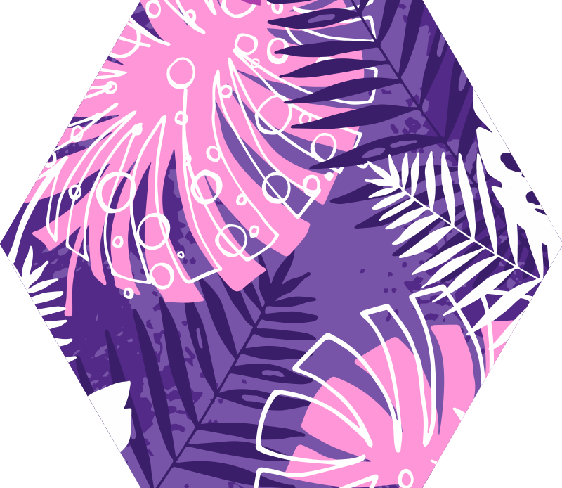 Vinyl Teppich Blumen botanische aussage - TenStickers