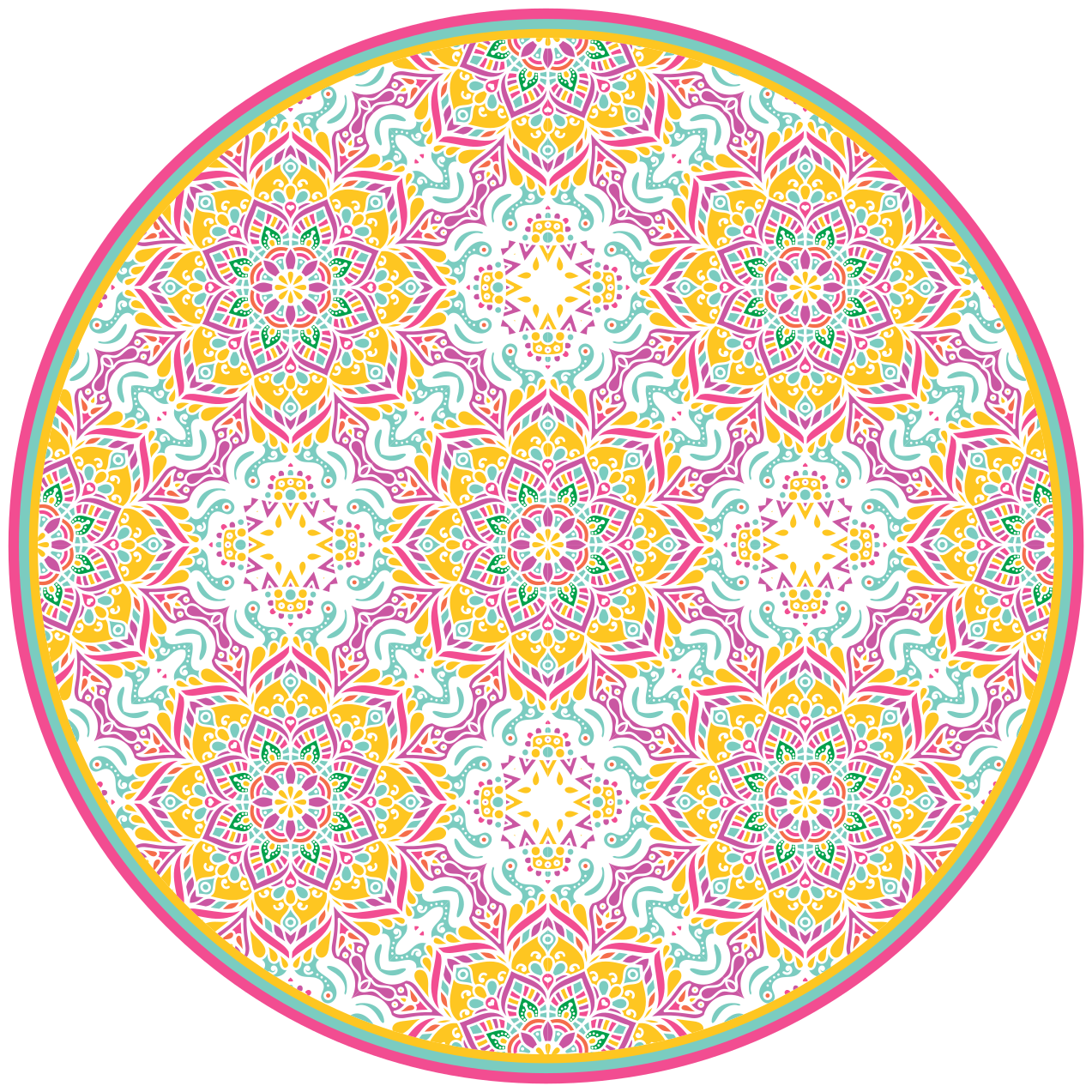 Vinyl Teppich Mandala kreisförmiges mandala - TenStickers