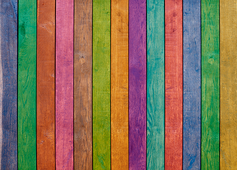 Vinylteppich Holz Mehrfarbiges holzmuster - TenStickers