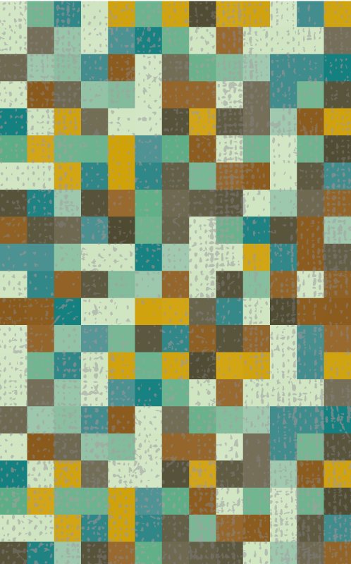 Vinyl Teppich geometrisch mosaikgeometrie - TenStickers