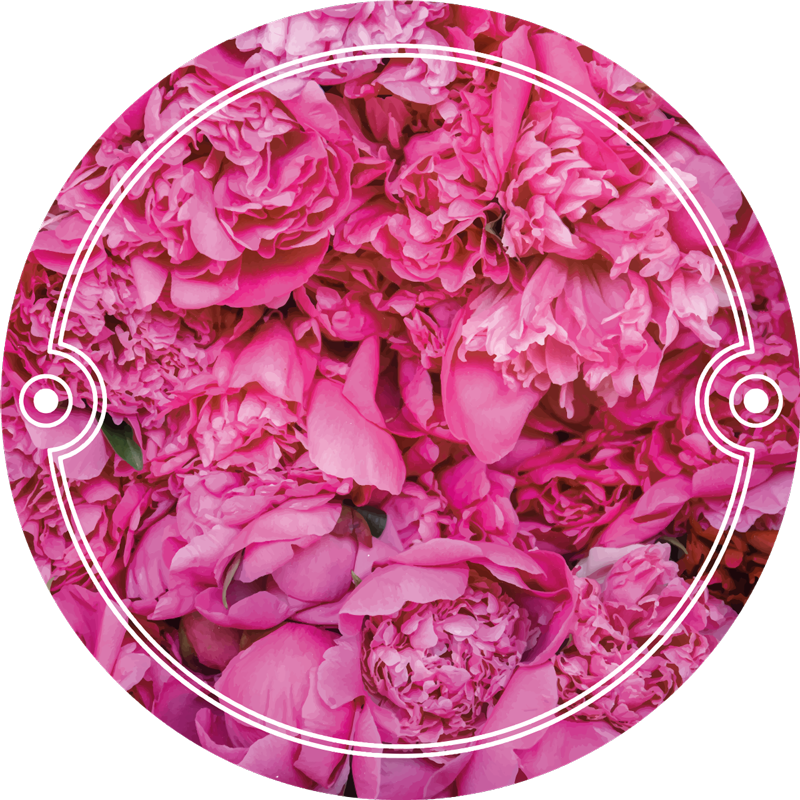 Vinyl Teppich Blumen blumenmeditationsraum - TenStickers