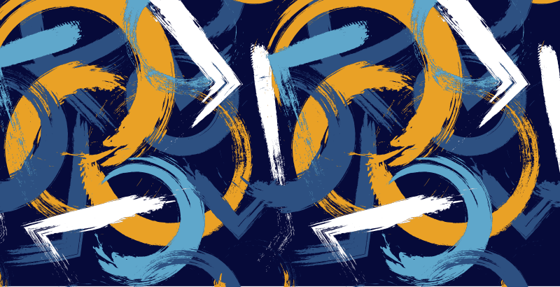 Vinyl Teppich geometrisch abstrakte wirbel - TenStickers