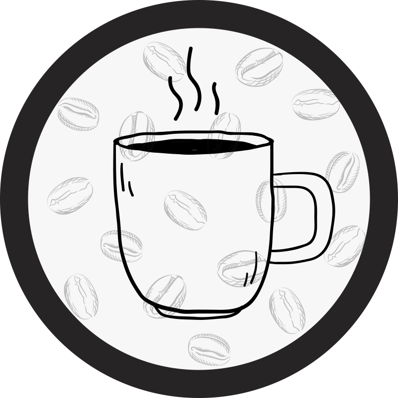 Vinyl Teppich Küche kaffeetasse abbildung - TenStickers