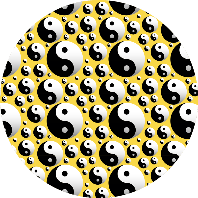 Vinyl Teppich Spiele yin yang harmonie - TenStickers