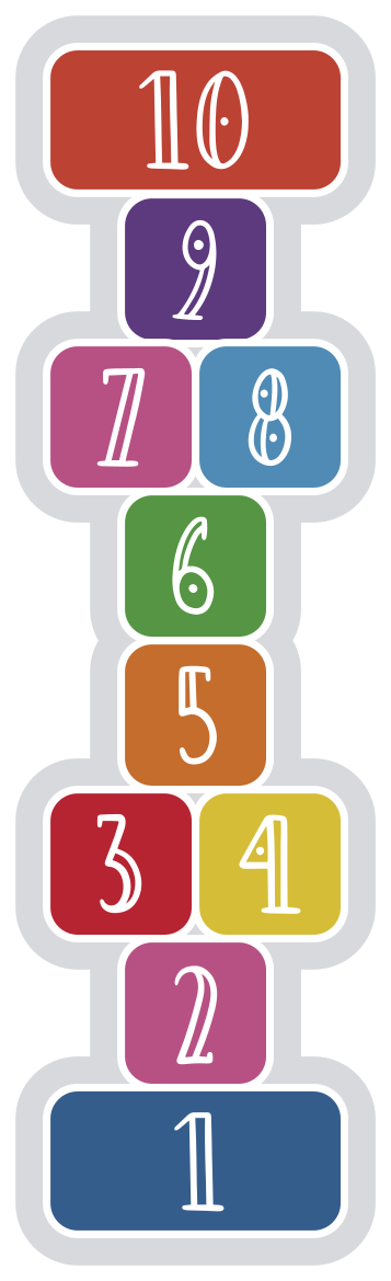 Vinyl Teppich Spiele himmel und hölle-sequenz - TenStickers