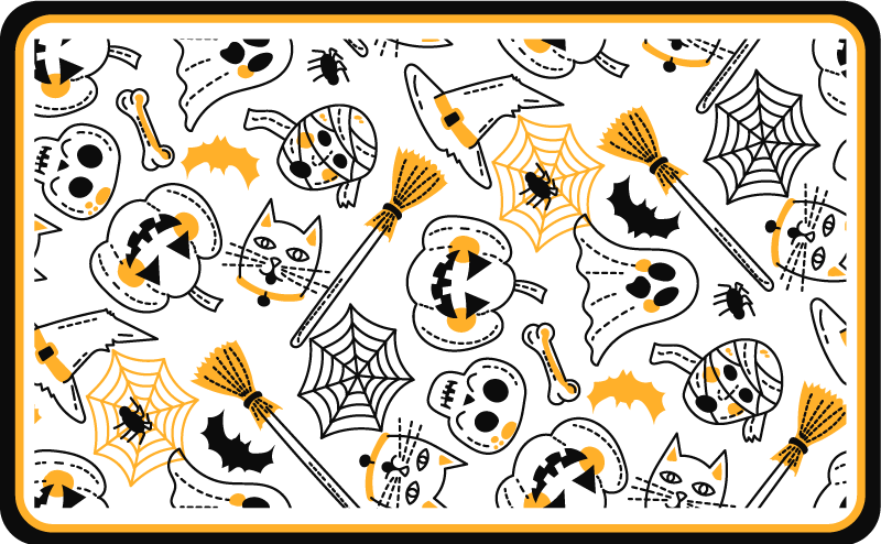 Vinyl Teppich Halloween gruselige festmotive - TenStickers