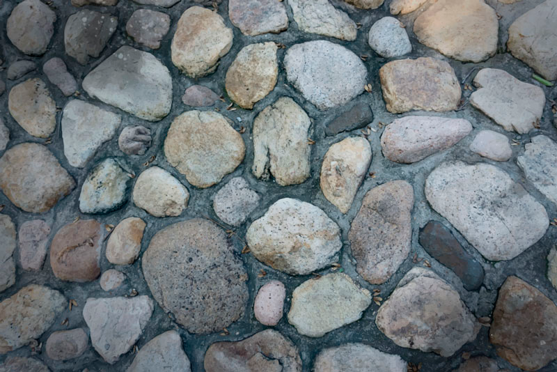 Vinyl Teppich Steinoptik kieselsteinweg - TenStickers