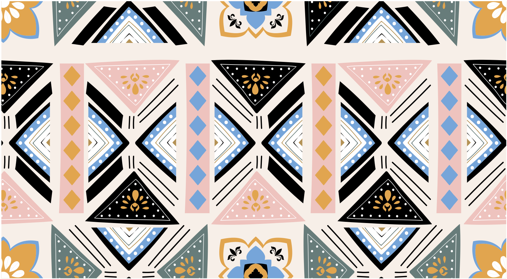Vinyl teppich geometrisch geometrisches muster wandteppich - TenStickers