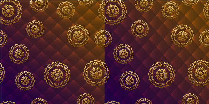 Vinyl Teppich Mandala mandala-motiv-overlay - TenStickers