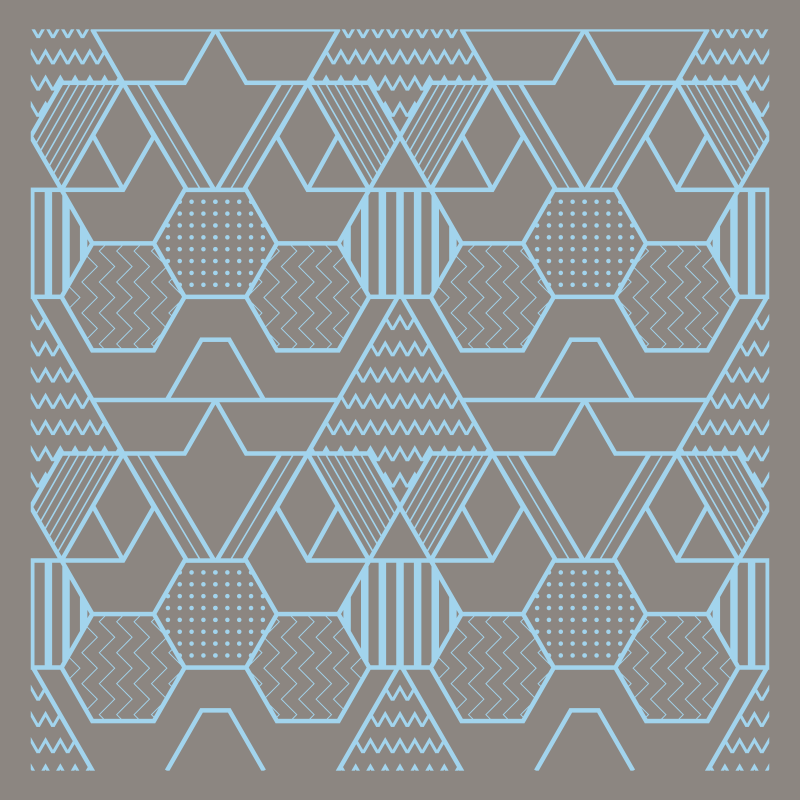 Vinyl Teppich geometrisch geometrische abstrakte formen - TenStickers