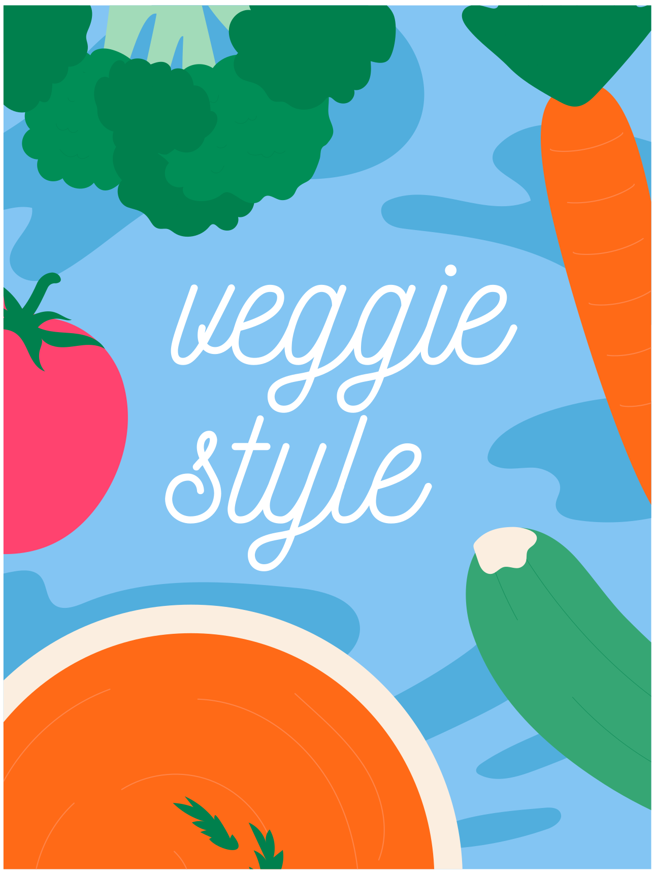 Vinyl Teppich Spruch dekor im vegetarischen stil - TenStickers