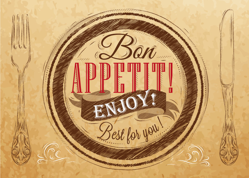 Vinyl Teppich Spruch guten appetit, genießen - TenStickers