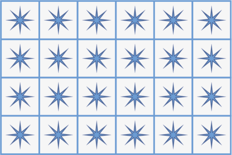 Vinyl Teppich Fliesenoptik kompass stern fliesen - TenStickers